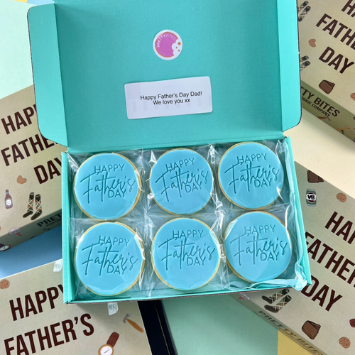 Happy Father's Day Round Cookies