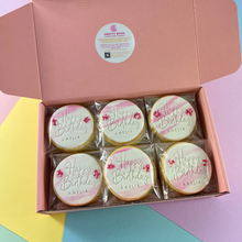 Load image into Gallery viewer, Cursive Happy Birthday Cookies