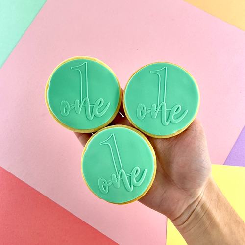 3D 'One' First Birthday Cookies