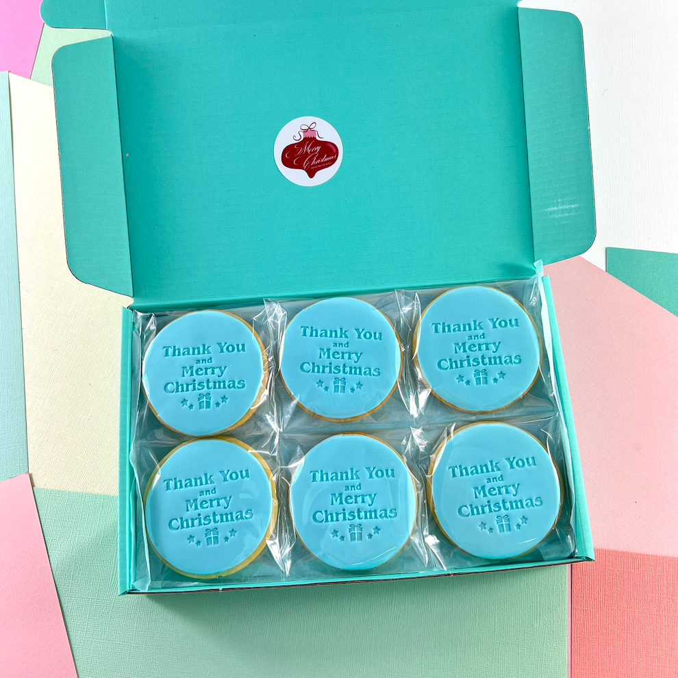 Thank You & Merry Christmas Cookies